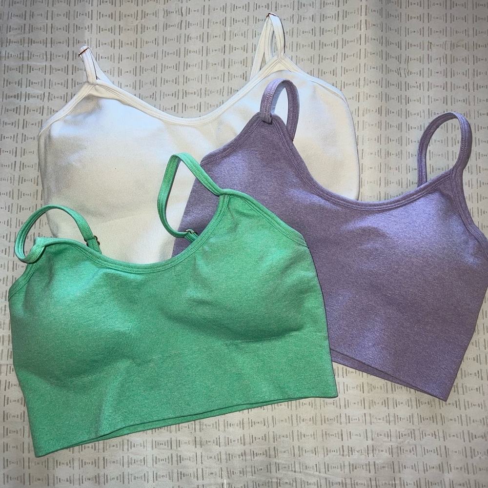 3 pack SHEIN sport bra